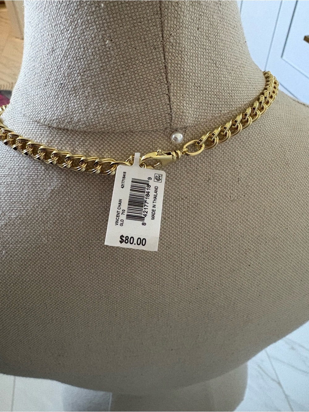 Kendra Scott Gold Tone Double Link Chain Necklace - Picture 2 of 6